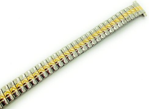 12mm up to 14mm Ladies Shiny Stainless Steel Stretch Expansion Watch Band in Kuwait