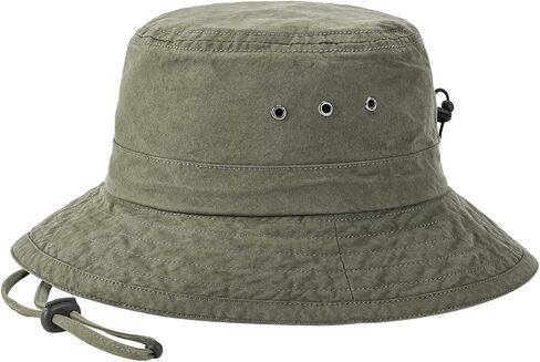 قبعة دلو من القطن المغسول للرجال من VOBOOM، قبعة Boonie قابلة للتعبئة للحماية من الشمس (أخضر جيشي) in Kuwait