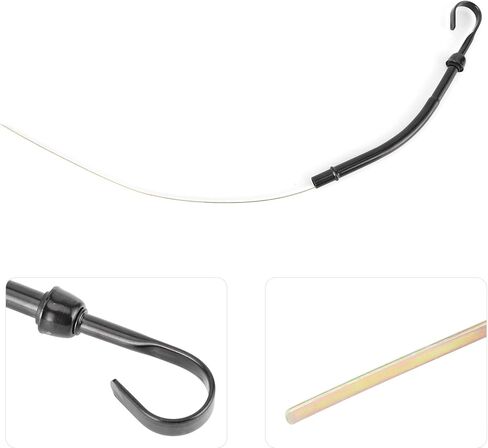 Oil Dipstick Tube Replacement Driver Side Fit for SBC 283 327 350 400 Engine 1955 to 1979 (Black) Other Accessories in Kuwait