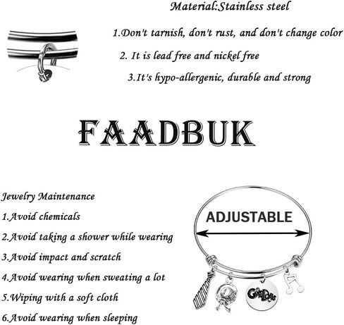 FAADBUK سوار ساحر مستوحى من الموسيقى برودواي هدية موسيقية للمعجبين الموسيقيين هدية ليلة الافتتاح in Saudi Arabia