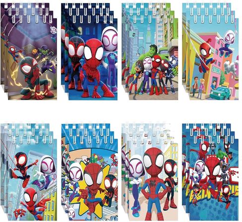 هدايا حفلات أعياد الميلاد من سبايدر فريندز، 24 قطعة من دفاتر الملاحظات الصغيرة لمستلزمات حفلات أعياد الميلاد من سبايدر فريندز in Kuwait