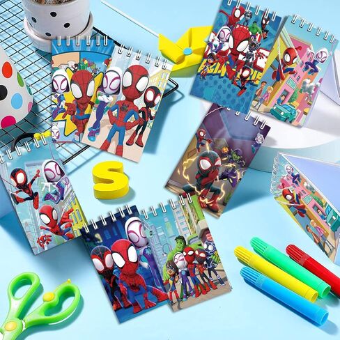 هدايا حفلات أعياد الميلاد من سبايدر فريندز، 24 قطعة من دفاتر الملاحظات الصغيرة لمستلزمات حفلات أعياد الميلاد من سبايدر فريندز in Kuwait