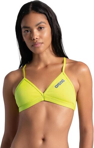 بدلة سباحة نسائية من ARENA Team Solid Swim Top Tie Back Athletic بيكيني فقط بدلة سباحة رياضية للسيدات للتدريب على السباحة التنافسية in Saudi Arabia