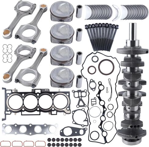 طقم إصلاح إعادة بناء المحرك مع العمود المرفقي وقضبان Con المتوافقة مع Hyundai KIA G4KJ 2.4L 23111-2G200 in Saudi Arabia
