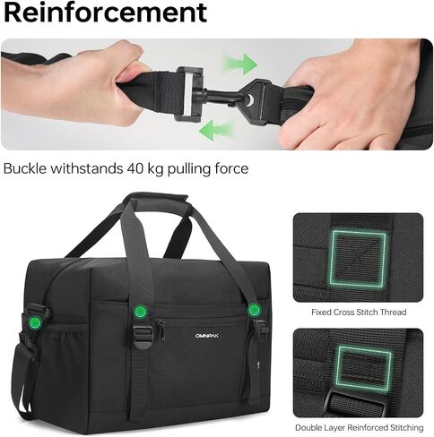Omnpak Ryanair Cabin Bags 40x20x25,Underseat Small Hand Luggage with Shoulder Strap,Carry-On Travel Bag 20L in Saudi Arabia