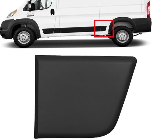 for RAM PROMASTER 2019-2023 Left Driver Side Trim MOLDING Cover Black (Fender Flare) in Saudi Arabia