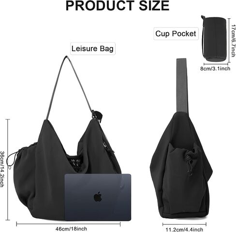 CONTAIL 18L Daily Shoulder Bag,Casual Tote Handbag,Water-Resistant Crossbody Bag with Removable Insulated Beverage Holder in Saudi Arabia