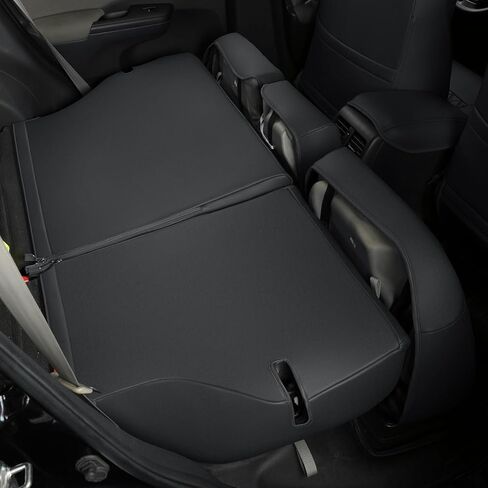 GIANT PANDA Car Seat Covers Full Set Custom Fit for Honda CRV 2017 2018 2019 2020 2021 2022- Faux Leather (Gray/Grey) in Kuwait