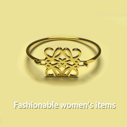 Women'S 18k Gold Geometric Bracelet, Luxurious Bracelet Designer Fashion Jewelry, Birthday Gift in Saudi Arabia
