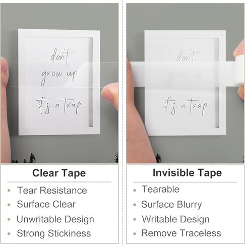 4 قطع شريط شفاف، 0.7 × 21.9 ياردة، بكرات شريط شفافة، عبوات شريط كبيرة للموزع، لفات إعادة ملء موزع الشريط الممتع، لفات الشريط، شريط تغليف الهدايا للمكتب، المنزل، المدرسة in Kuwait