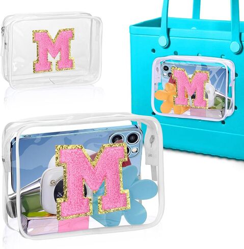 AIERSA Phone Holder with Letter Charms for Bogg Bag Accessories, Clear Insert Wallet Organizer for Bogg Bag for Simply Southern Bag Original All Models Beach Tote Bags in Saudi Arabia