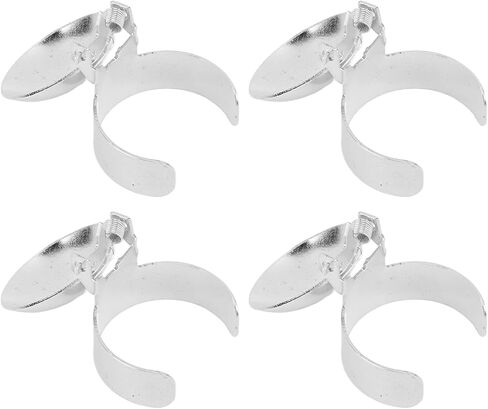 Candle Snuffer, 4 Pcs Automatic Candle Wick Snuffer Stopper, Candle Extinguisher , Candle Snuffer Clip On Kit for Candle Lovers Gold and Silver(Silver) in Kuwait