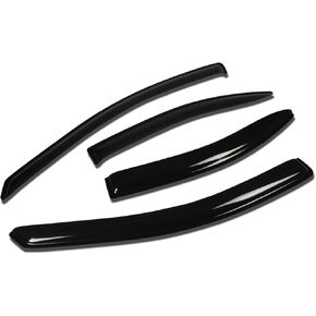 Auto Dynasty Compatible with Pontiac G6 4pcs Tape-On Window Visor Deflector Rain Guard