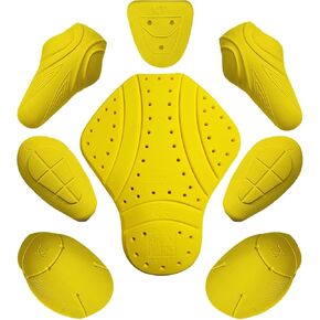 حزمة من وسادات الدروع المعتمدة من المستوى 2 من CE مكونة من 8 قطع، وواقيات الظهر والكتف والورك والفخذ والمرفقين المعتمدة من المستوى 2 لسترات الدراجات النارية. in Kuwait