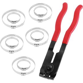 مجموعة كماشة مشبك التمهيد CV - قطعة واحدة كماشة مشبك الأذن مع قبضة مضادة للانزلاق + 10 قطع مشبك التمهيد CV، ملحقات السيارة العالمية نوع الأذن تمديد خرطوم السيارات أداة تثبيت محور التمهيد CV in Kuwait