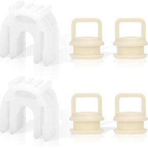 4pcs Shift Cable Bushing, Shift Linkage Bushing & 2 Shift Cable Clips, Transmission Shift Cable Bushing Repair Kit, Shifter Cable Bushing Accessories Compatible with Chevrolet Silverado Models