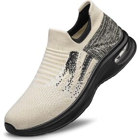 YHOON Mens Walking Shoes Slip on Lightweight Running Shoes Workout Athletic Tennis Shoes Gym Sneakers