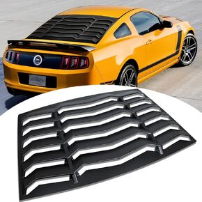 Rear Back Window Louver Fit for Ford Mustang 2005 2006 2007 2008 2009 2010 2011 2012 2013 2014 Matte Black