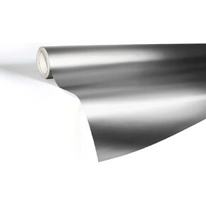 VViViD Silver Satin Chrome Vinyl Wrap Stretch Conform DIY Easy to Use Air-Release Adhesive (1ft x 5ft)