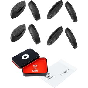 4 Pairs Ultra Soft Silicone Sunglass Nose Pads for Oakley Clifden OO9440/Forager OO9421/Plazma OO9019/Plazma Asian Fit OO9019A, Push-in Anti-Slip Glasses Nose Piece Replacement Kit Black