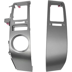 Air Vent Panel Trim 2Pcs Fit for Toyota Prius 1.5L 2004-2009 Middle Air Outlet Frame Cover AC Air Vent Panel Replace 55670-47060 55680-47020 Left and Right
