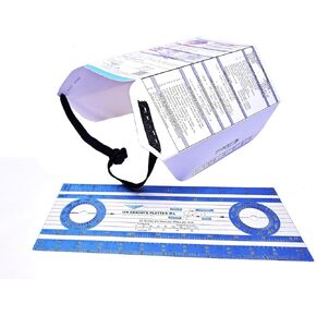 IFR Hood/View Limiting Device with IFR Cheat Sheet with Formulas and Sectional Scale & IP6 IFR Enroute Plotter