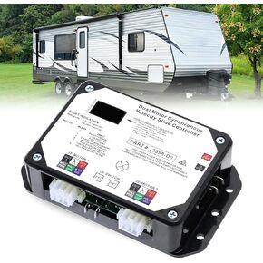 Slideout Controller Replace 13398-DO,13398-C2 Dual Motor Synchronous Velocity Slide Controller V-Sync II Compatible with Lippert in-Wall Slide Out on RV Replacement 211852