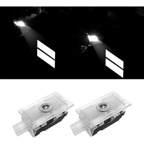 2 قطعة شعار أضواء الباب لملحقات دودج تشارجر LED شبح الظل ترحيب البركة مصابيح الإسقاط لشاحن دودج الملحقات الداخلية (شريط أزرق مزدوج) in Kuwait