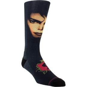 Michael Jackson Officially Licensed Dye Sublimation Crew Socks - Cushioned Novelty Socks for Men and Women