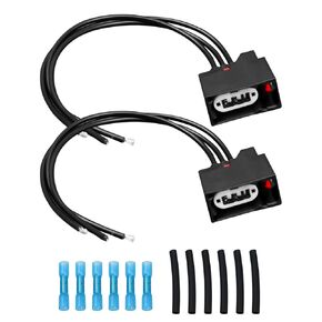 Front Turn Signal Connector Plug Harness Fit for Jeep JK Wrangler 2007-2018 Turn Signal Lights Replace 68065016AB, 2 Pcs