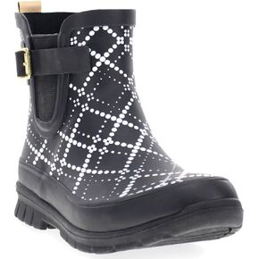 Western Chief Women's Waterproof Chelsea Rain Boot, Black, 11