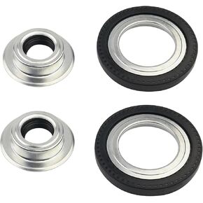 Front Axle Vaccum Knuckle Seal & Hub O-Ring & Dust Seals Kit Compatible With Ford Super Duty F250 F350 F450 F550 Dana Super 60 (2005-2019) Replace # 465031