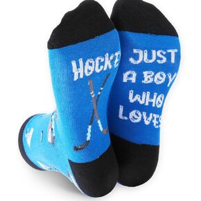 Hockey Gifts For Boys Girls Kids - Boys Hockey Gifts Socks Birthday Gift for 6 8 Year Old Boy - Funny Hockey Gifts For Boys Kids - Tween Preteen Gifts in Kuwait