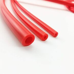 High Performance Silicone Vacuum Tubing Hose, ID 3mm (1/8 inch), OD 7mm (0.27" inch), 10 Feet per reel (3 Meter), 60 psi Maxium Pressure Red