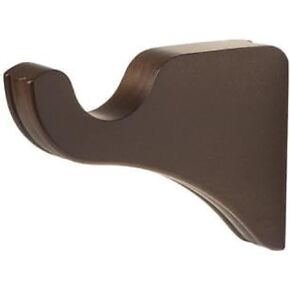 Support bracket for a 1-3/8" wood pole - 1 pair (Mahogany)