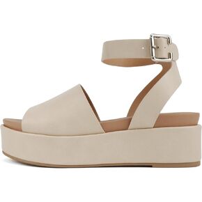 Soda “Magic" ~ Women Round Toe Single Band Platform Sandal with Adjustable Ankle Strap