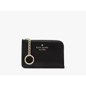 Kate Spade New York Madison Medium L-Zip Card Holder Black in Kuwait