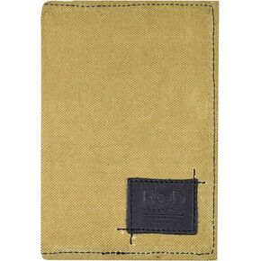 Hide & Drink, Waxed Canvas Field Notes Cover, Wallet Case (3.5 x 5.5 in.) Journal Cover with Pencil Paper & Cards Slot, Travelers Pocket Notebook Handmade (Honey Bourbon)