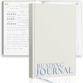 Reading Journal For Book Lovers - Journals to Review 55 Books - Ultimate Reader Kit with Tracker, Log, Challenge & Prompt Guides - Reading Accessories For Book Lovers Or Book Club Tracking - Sage