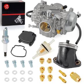 MOTO1988 Carb Carburetor & Intake Manifold Boot For Polaris 1996-2000 Sportsman 500 4x4 NO HO 2000-2008 Sportsman 500 6X6 NO HO Carb