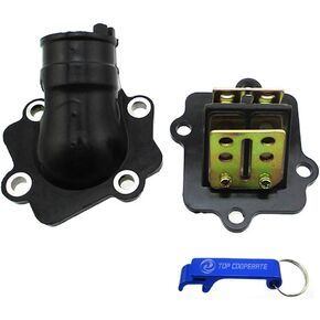 TC-Motor Manifold Carb Intake Pipe Reed Valve For Arctic Cat 50cc Jog 50 Minarelli For Yamaha 2-Stroke Scooter Moped Polaris Sportsman 90cc