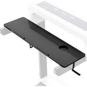 Universal Treadmill Desk Attachment, Ergonomic Treadmill Laptop Desk for Notebooks, Tablets, Laptops, and More, Workstation for Treadmill Handlebars up to 31 inches with Cup Holder