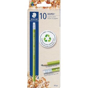 STAEDTLER Wopex Pencils, Pack of 10 Pencils, 182 CD10A6