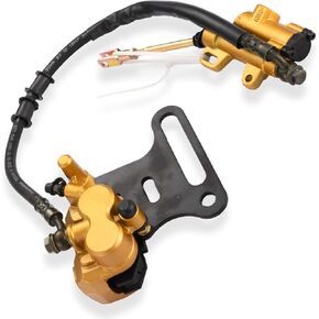 CLEO Rear Hydraulic Caliper Brake Master Cylinder Assembly for Chinese 50cc 90cc 110ccc 125cc ATV Dirt Bike Pit Bike Apollo SSR Taotao Roketa Sunl