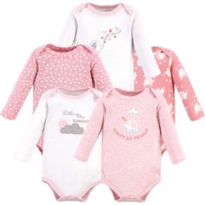 Luvable Friends Unisex Baby Cotton Long-Sleeve Bodysuits