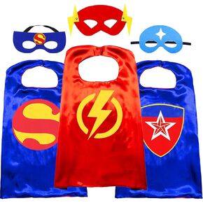 Superhero Capes and Masks for Kids Halloween Costumes Cosplay Capes Superhero Toy Set