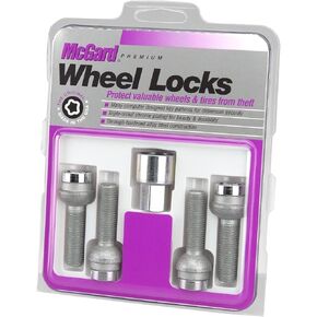 McGard 28174 Chrome Radius Seat Lock Bolt(M14 X 1.5 Thread Size) Set of 4