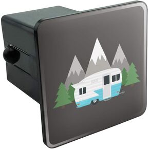GRAPHICS & MORE Camper in The Mountains Tow Trailer Hitch Cover Plug Insert