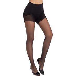 Women's Seamless Tights Sheer 360°Seamless Crotch Pantyhose for Women with Reinforced Toes