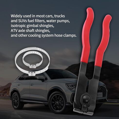 مجموعة كماشة مشبك التمهيد CV - قطعة واحدة كماشة مشبك الأذن مع قبضة مضادة للانزلاق + 10 قطع مشبك التمهيد CV، ملحقات السيارة العالمية نوع الأذن تمديد خرطوم السيارات أداة تثبيت محور التمهيد CV in Kuwait